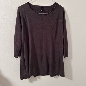 GNW Chocolate Brown 3/4 Sleeve Tunic
